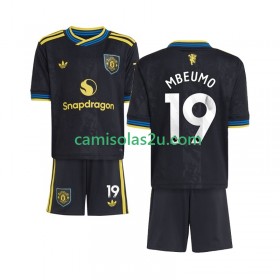 Camisolas de futebol Manchester United Bryan Mbeumo 19 Criança Equipamento 3ª 2025/26 Manga Curta